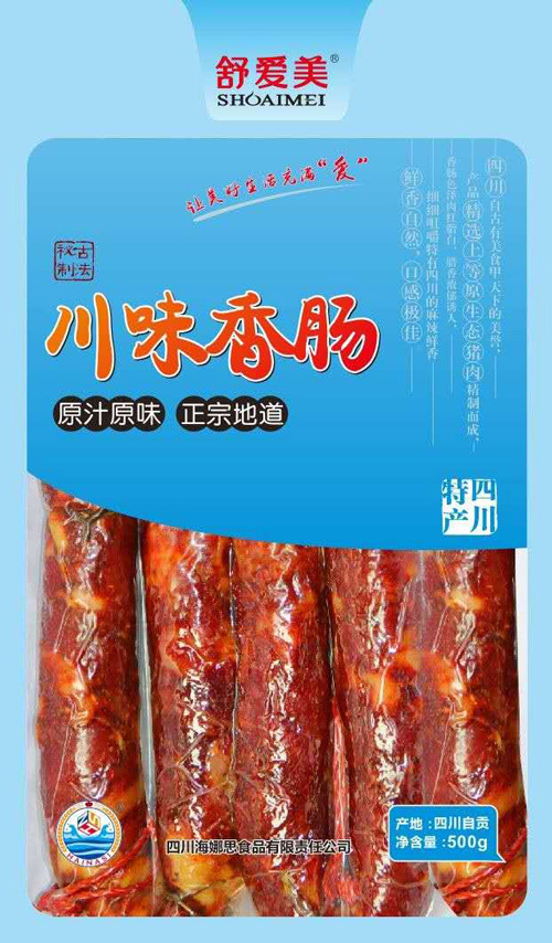 舒爱美川味香肠（500g）